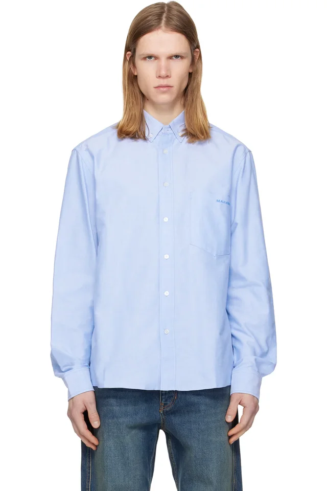 Isabel Marant Blue Jasolo Shirt, image 1 of 1 from SSENSE