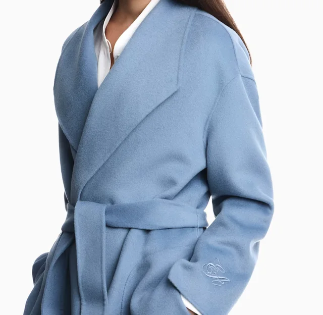 Emporio Armani Blouson jacket in wool and cashmere with wide lapels, photo 3 of 3 from SENSER