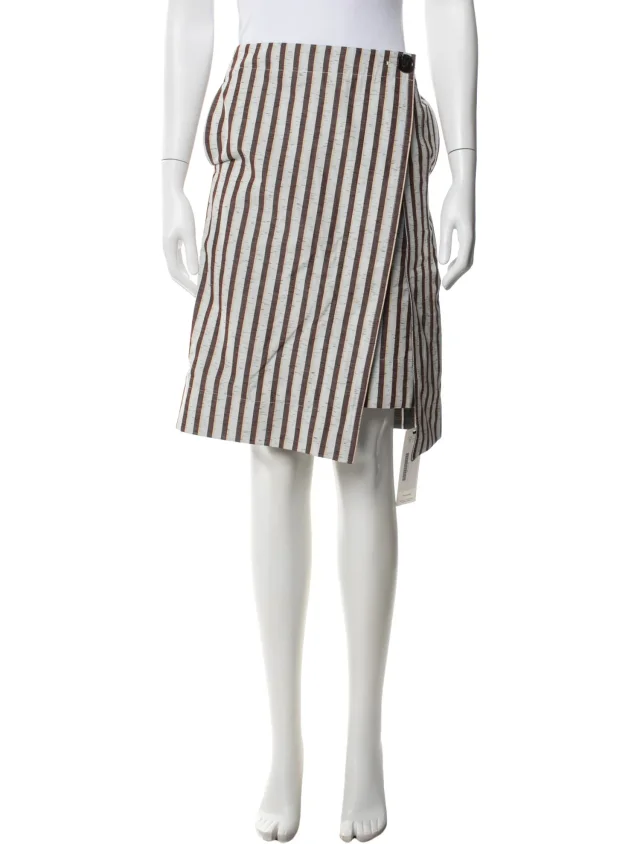 Bottega Veneta Striped Mini Skirt in multicolor from The RealReal