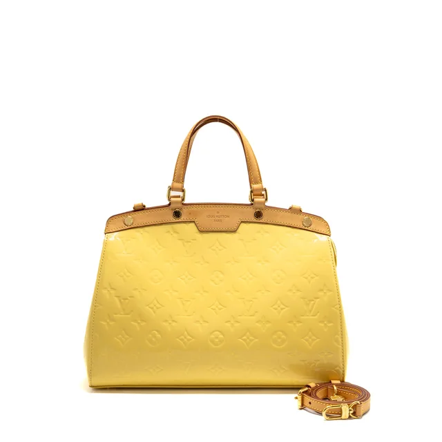 Louis Vuitton Vernis Brea MM patent monogram light beige GHW in Beige Patent leather from EMIER