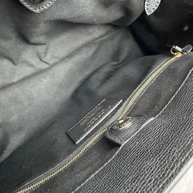 Burberry Large Banner Black Tote Bag in Black Metal, Pebbled leather from Reowned, photo 10 of 11
