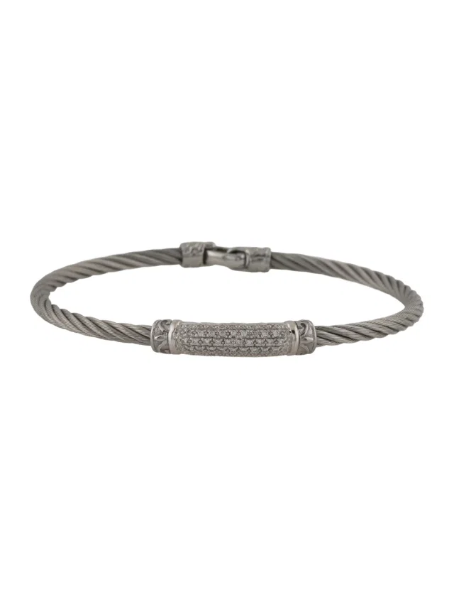 Charriol Diamond Station Cable Bracelet, 7" in multicolor from The RealReal