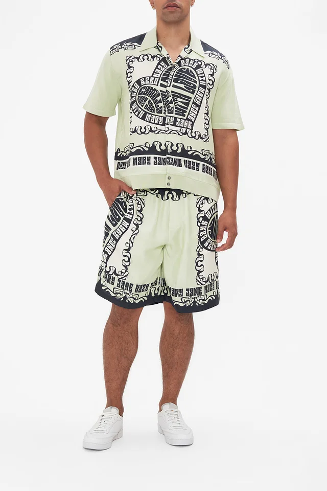 Camilla eBoutique MEN'S KNIT SLEEVE SILK SHIRT DOUBLE DUTCH from CAMILLA, photo 1 of 1