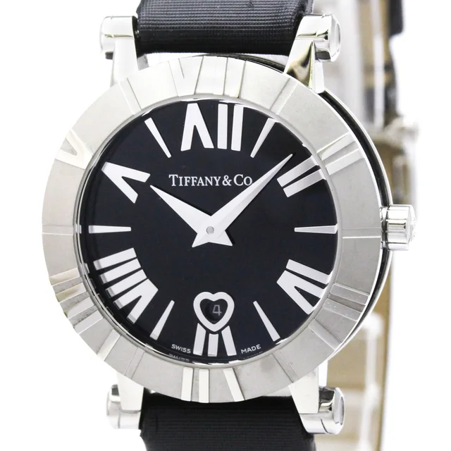 Tiffany & Co. Atlas Ceramic Steel Quartz Watch Z1300.11.11A10A41A Polished in Black Ceramic from Elady