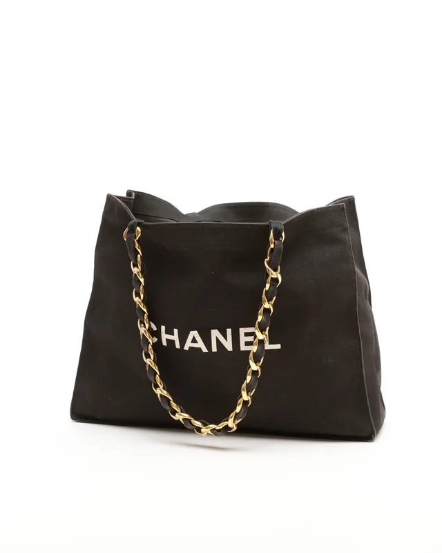 Chanel CC Chain Tote Bag in Canvas from A Retro Tale, photo 3 of 11