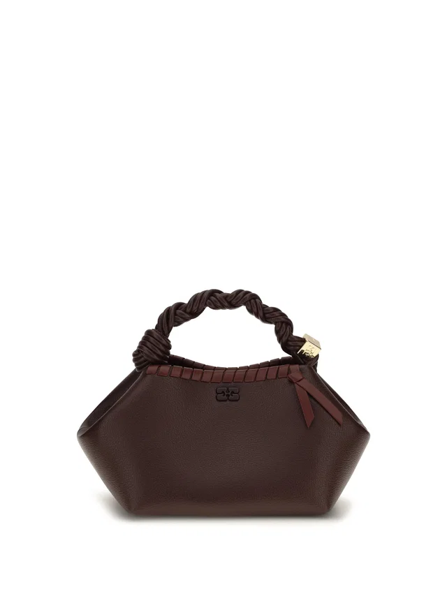 GANNI Bou Shoulder Bag — Brown in Brown Woven leather from HEWI