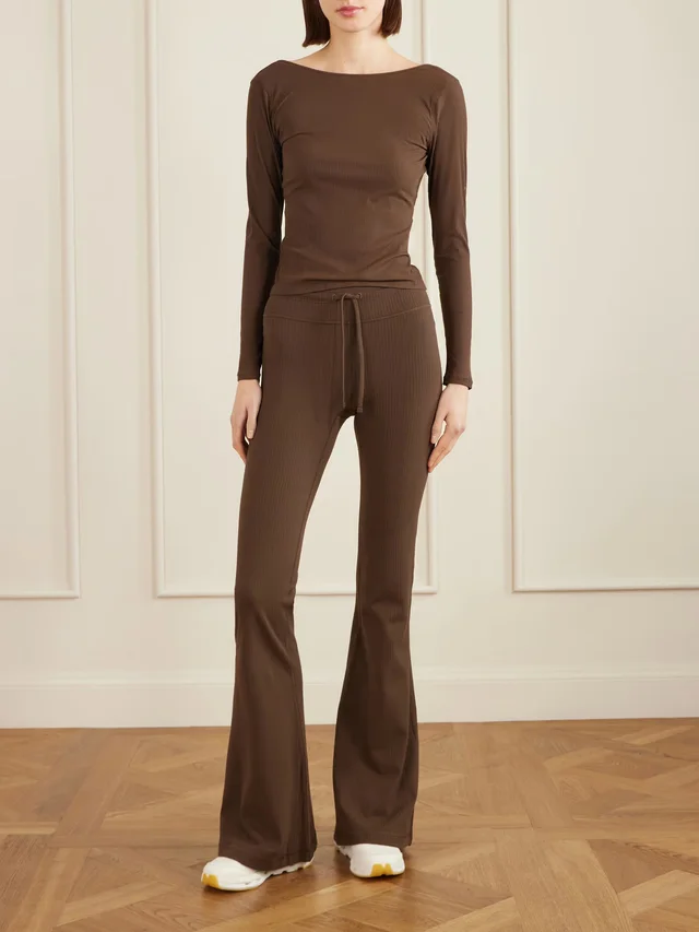 LULULEMON Groove Nulu™ Super-High-Rise Flared Pant in Brown, photo 2 of 2 from NET-A-PORTER (Canada)