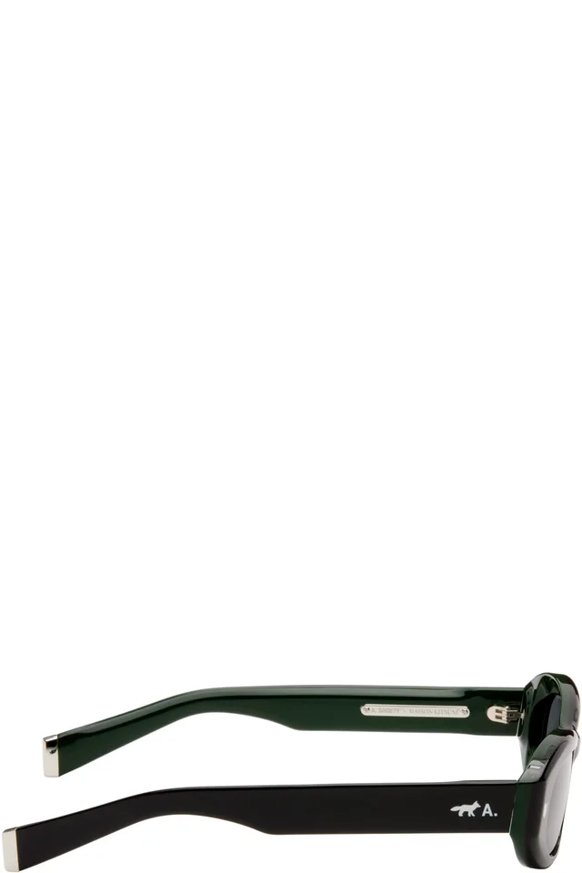 Maison Kitsuné Black A. Society Edition Ming Sunglasses, photo 2 of 4 from SSENSE