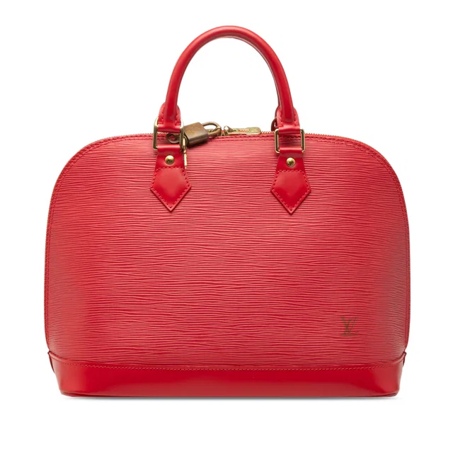 Red Louis Vuitton Epi Alma PM Handbag in Red Leather from Designer Revival, photo 1 of 1