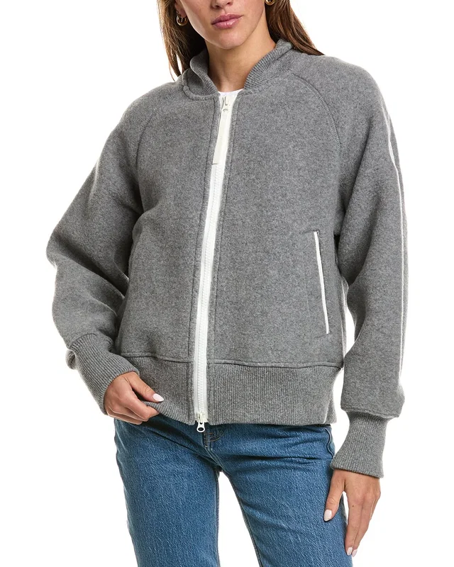 Canada Goose Sierra Fleece Black Label Wool-Blend Bomber Jacket, image 1 of 1 from Gilt