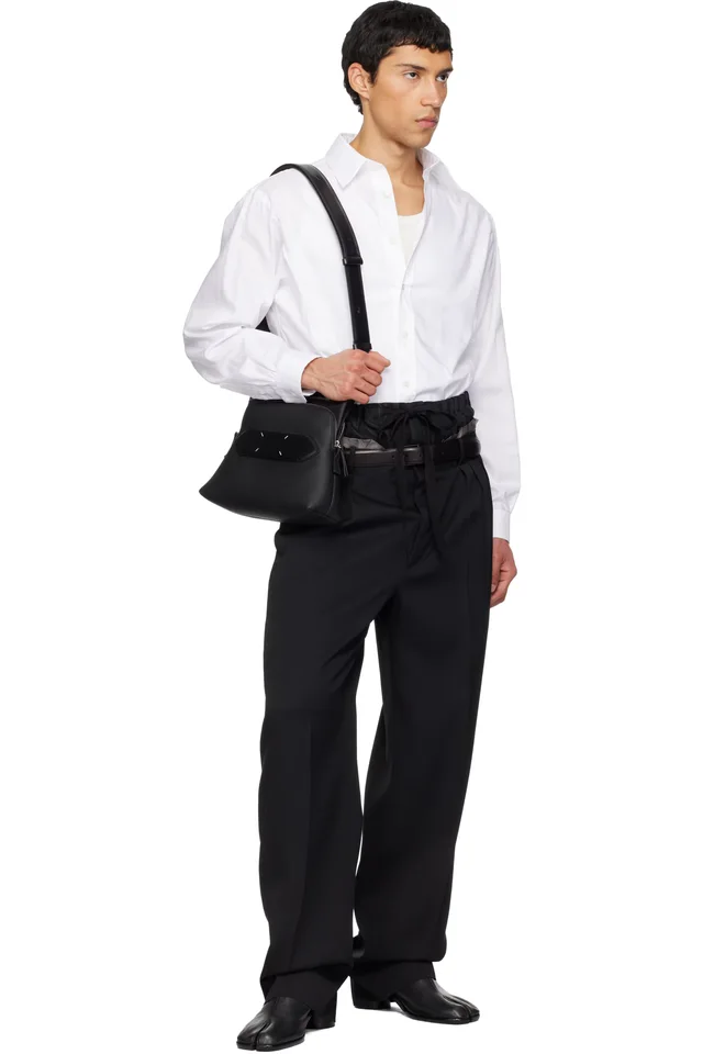 Maison Margiela Black 'Anonymity of the lining' Trousers, photo 4 of 4 from SSENSE