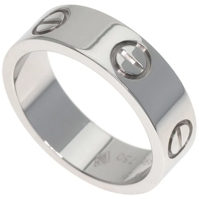 Cartier Love Ring 51 18K White Gold in White from The Reluxe