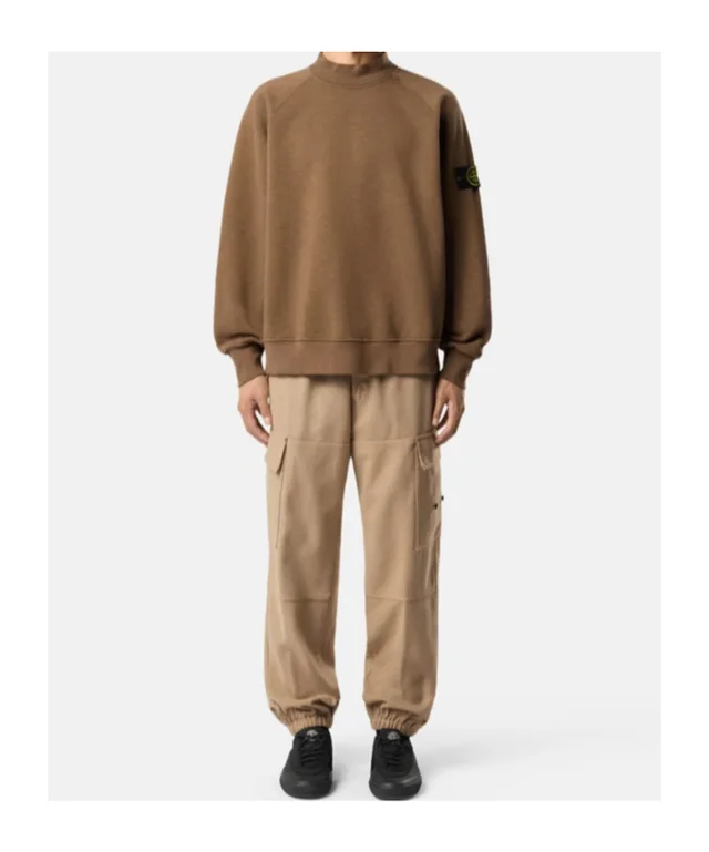 Stone Island Oversized-fit mock neck sweatshirt with raglan sleeves, photo 2 of 5 from SENSER