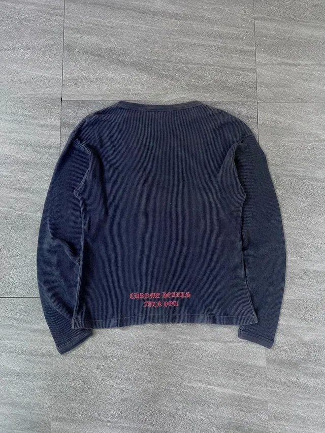 Chrome Hearts Free Tax! Dagger Fuck You Thermal Longsleeve Top/Tee in black from Grailed