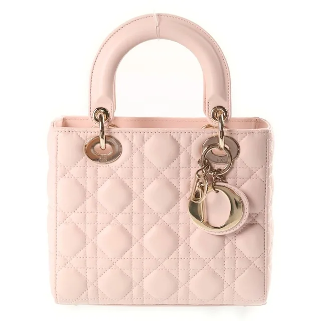 Dior My Abcdior My 2-Way Shoulder Bag Light Pink Leather Gold in Pink Leather from The Reluxe