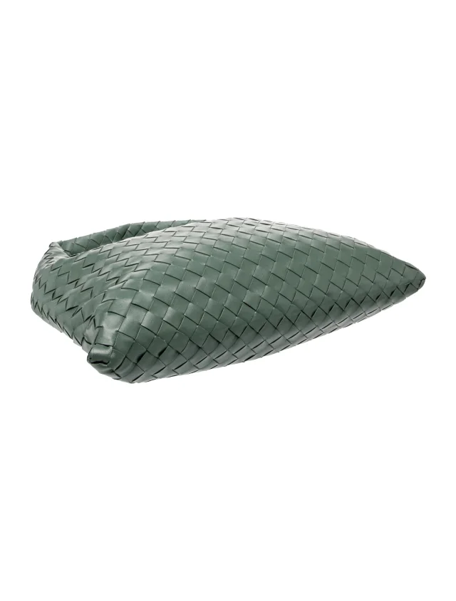 Bottega Veneta Top Handle handbags in green Woven leather from The RealReal, photo 5 of 6