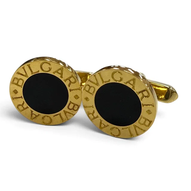Bvlgari 750 Gold Cufflinks in Gold from LuxUness