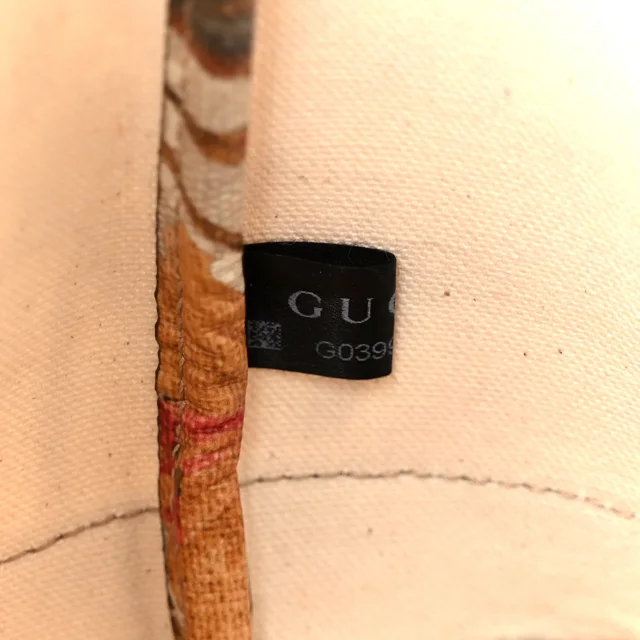 Gucci GG Supreme Monogram Water Flora Web Small Ophidia Tote Beige White Multicolor in White Coated canvas from FASHIONPHILE, photo 8 of 11