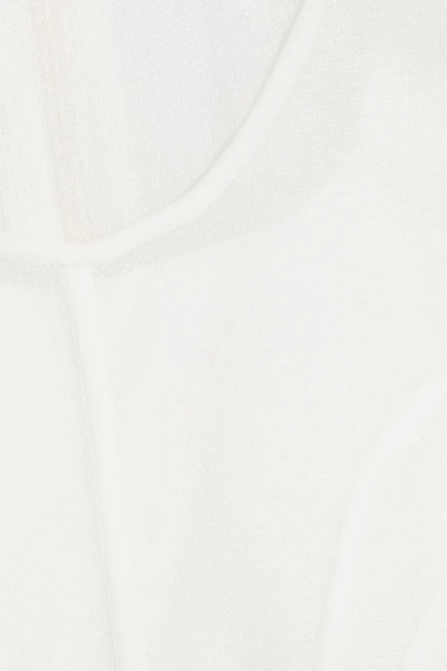 Hervé Léger x Law Roach Cold-Shoulder Layered Stretch-Knit Mini Dress, photo 4 of 4 from THE OUTNET