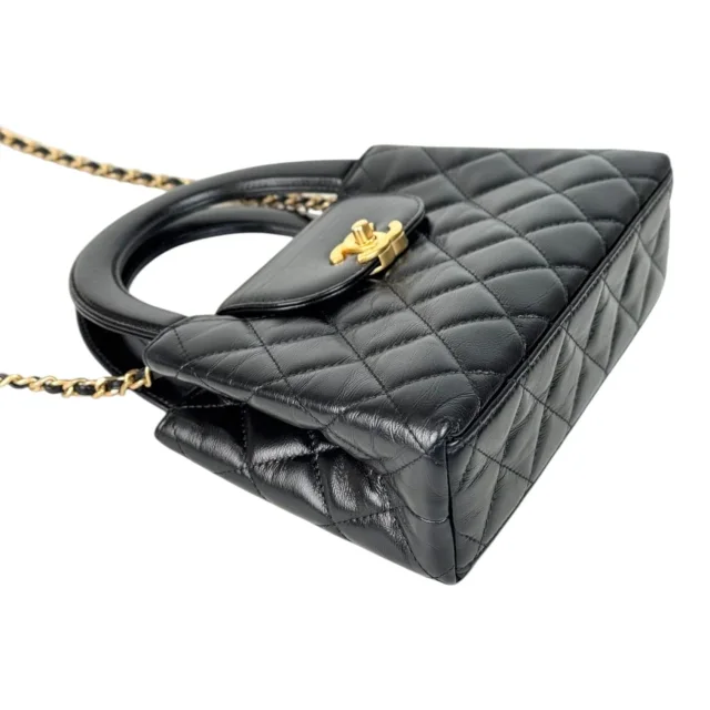 Chanel Black Mini Kelly Tote Bag with GHW in Black from Luxury Promise, photo 6 of 6