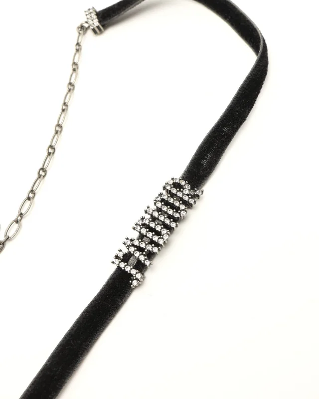 Dior J'Adior Choker Necklace in Velvet from A Retro Tale, photo 2 of 4
