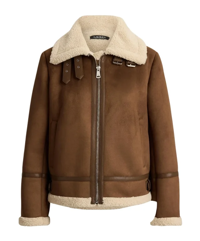 Ralph Lauren buckle-trim faux-suede jacket from SENSER, photo 1 of 1