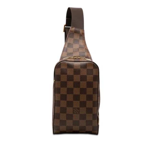 Brown Louis Vuitton Damier Ebene Geronimos Crossbody Bag in Brown Canvas from Designer Revival