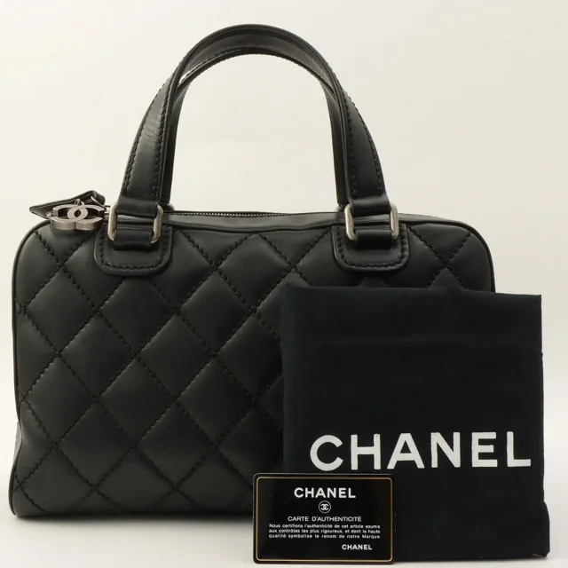 Chanel Around 2007 Wild Stitch Handbag Black from VINTAGE QOO TOKYO, photo 12 of 12