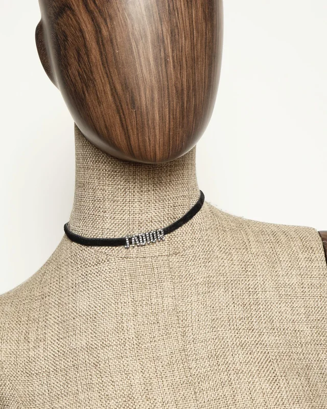 Dior J'Adior Choker Necklace in Velvet from A Retro Tale, photo 4 of 4