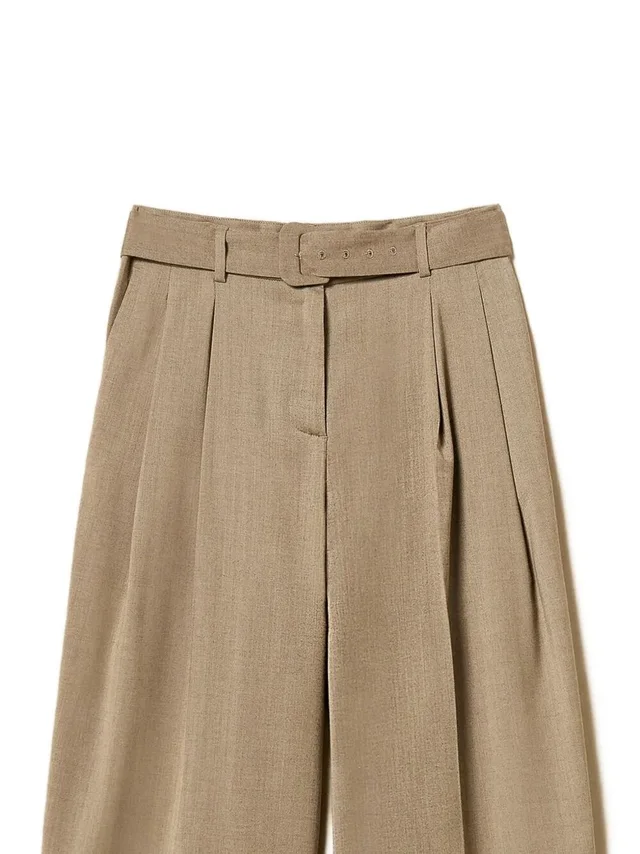 Twinset Matte satin wide-leg trousers, photo 2 of 2 from SENSER