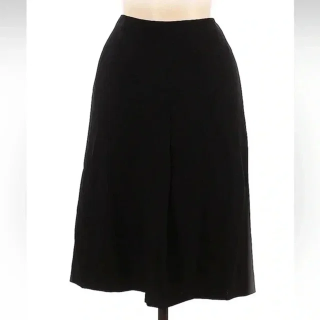 Escada Virgin Wool Classic A-Line Skirt Women’s Us Size 8 Medium in black Wool from Poshmark