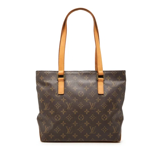 Brown Louis Vuitton Monogram Cabas Piano Tote Bag in Brown Coated canvas from Designer Revival
