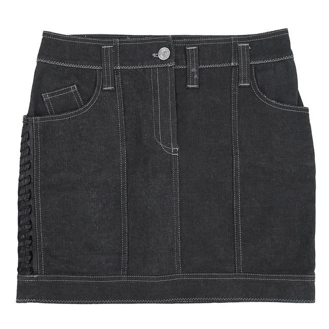 Dior 2006 Skirt Denim Black #40 in Black Denim from AMORE Vintage Tokyo
