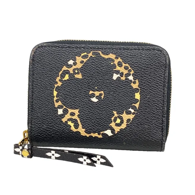 Louis Vuitton Coin Purse Monogram Jungle Zippy Black Brown in Black from The Reluxe