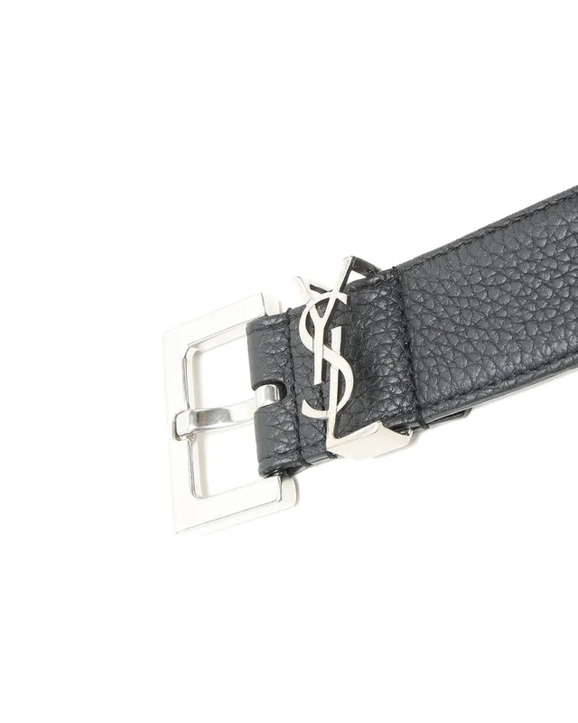 Saint Laurent Leather Belt, Size 80 in Leather from A Retro Tale, photo 4 of 6