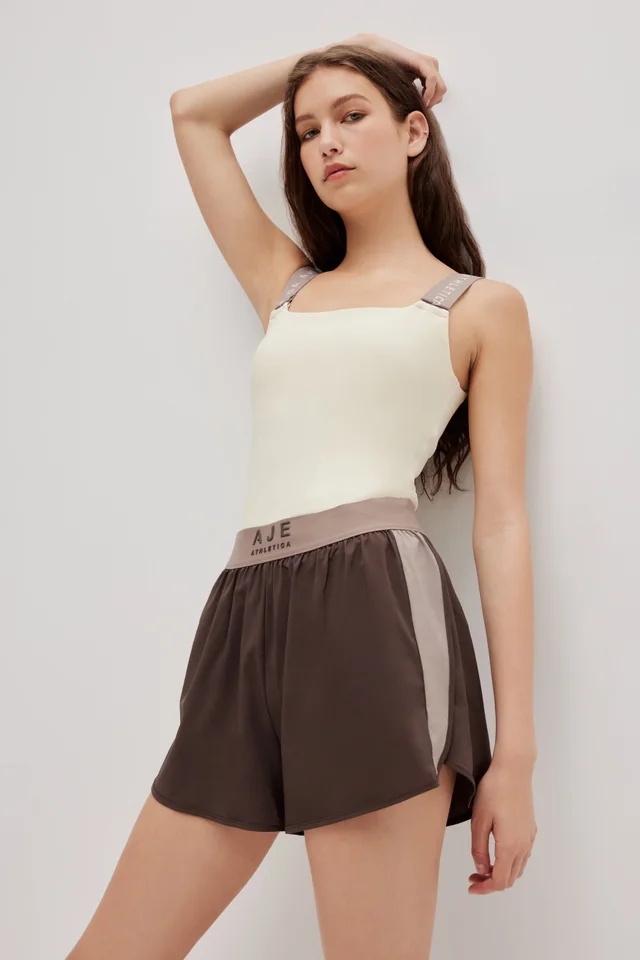 Athletica Contrast Running Short 643 in Brown from Aje, photo 1 of 1