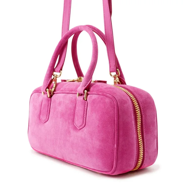 MIUMIU Arkady 2WAY Handbag Pink5BB148_2CS4_F0029 suede Size Large in Suede from GALLERY RARE, photo 2 of 9