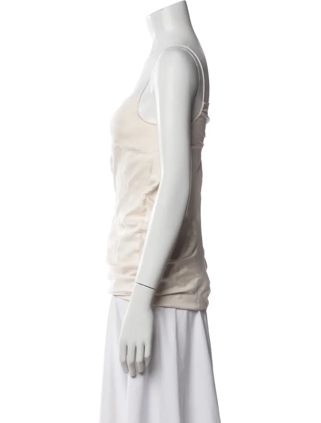 Acne Studios Square Neckline Top in Silk from The RealReal, photo 2 of 3