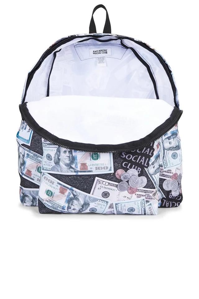 Anti Social Social Club Moneybag Backpack in Multi, photo 4 of 6 from REVOLVE (Canada)