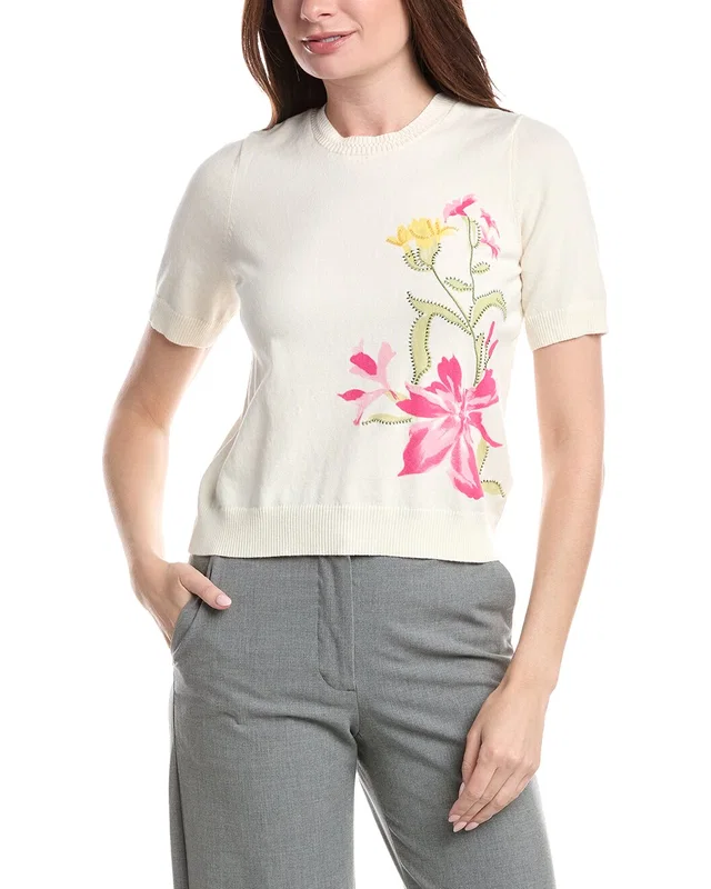 Vince Camuto Placed Print T-Shirt, image 1 of 1 from Gilt