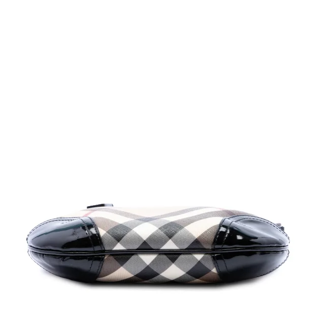Beige Burberry Supernova Check Coated Canvas Dryden Crossbody in Beige Coated canvas from Designer Revival, photo 3 of 6