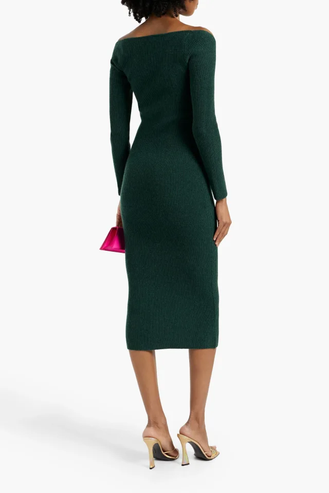 Arch4 Coco Ribbed Cashmere Midi Dress, photo 3 of 5 from THE OUTNET
