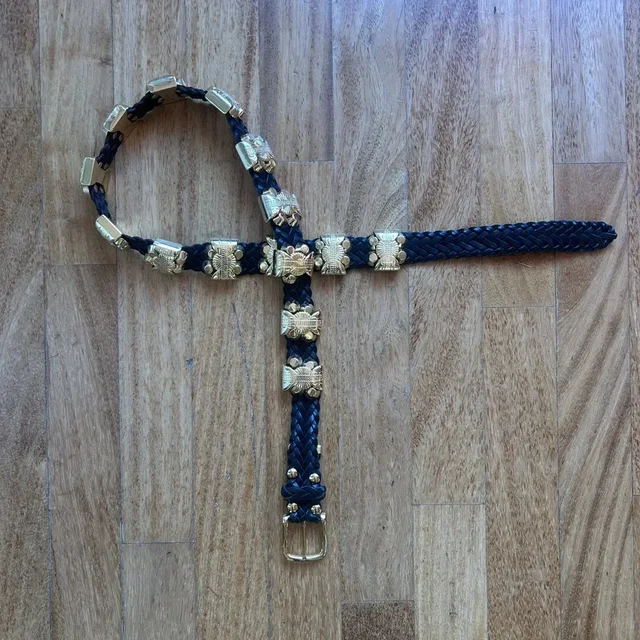 Balmain Fw10 Stud Plated Braided Belt Christophe Decarnin in multicolor from Grailed