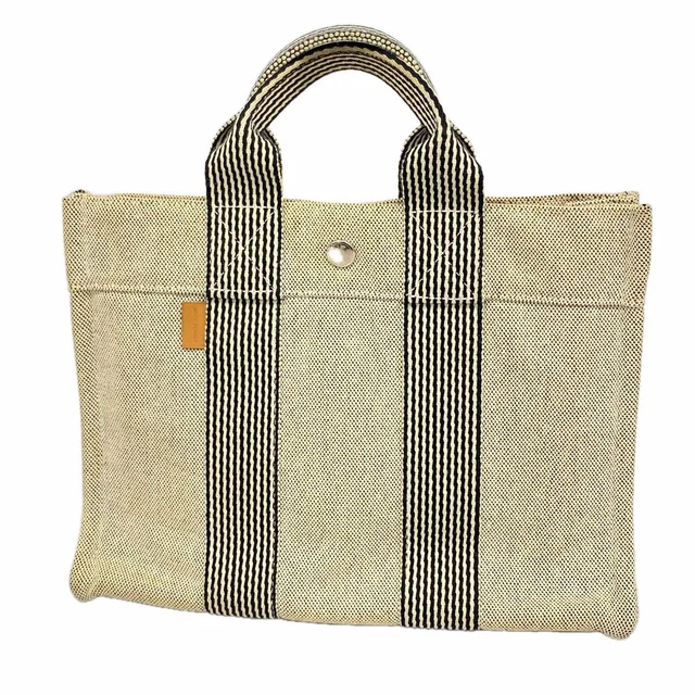 Hermès Tote Bag New Fourre Tout PM Toile H Black Silver in Black from The Reluxe