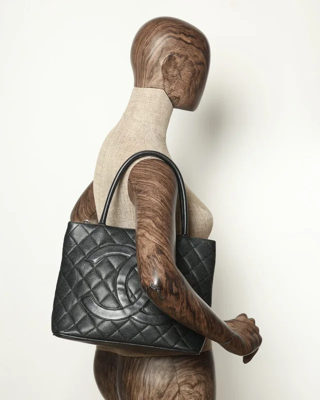 Chanel Caviar Medallion Tote Bag in Caviar leather from A Retro Tale, photo 10 of 10