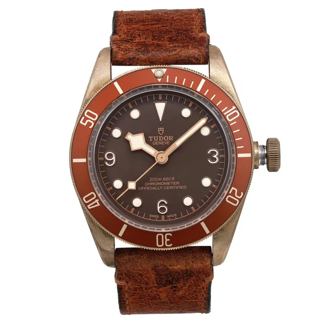 Tudor Heritage Black Bay 43mm Bronze Brown Dial Men Watch in Black from Truefacet