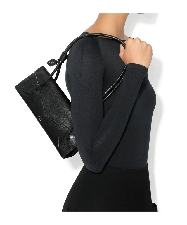 Alaia LE TECKEL FLAP SMALL BAG IN SHINY GOATSKIN, photo 4 of 4 from SENSER