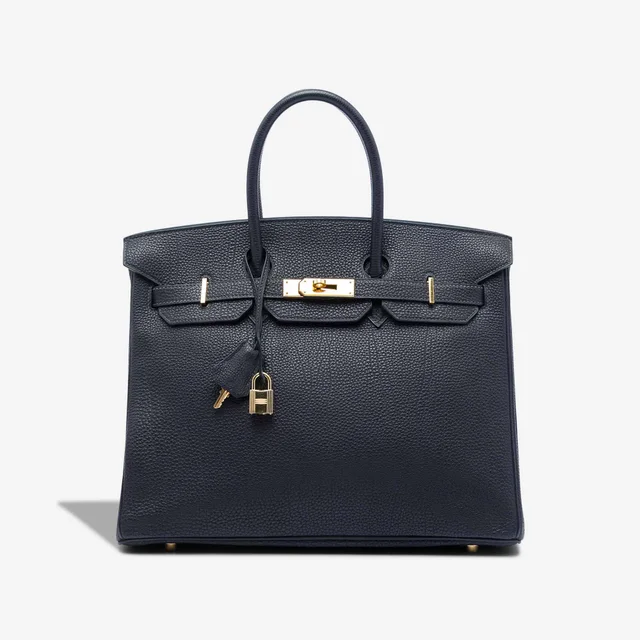 Hermès Birkin 35 Togo Bleu Marine in Blue Togo leather from SACLÀB, photo 2 of 6
