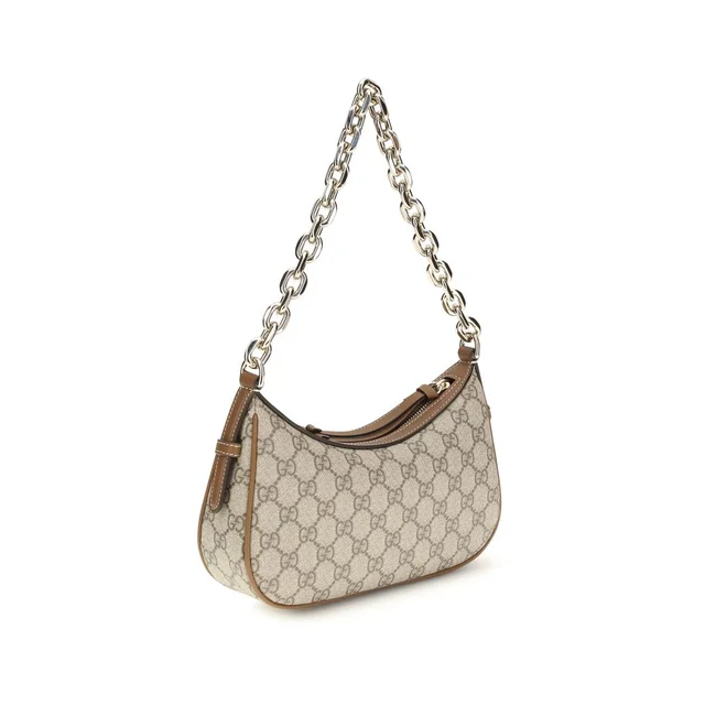 Gucci Beige Fabric Handbag in Beige Leather from HEWI, photo 2 of 2