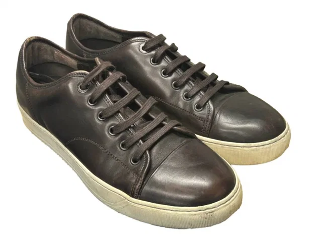 Lanvin Sneakers UK 7 in Brown Leather from Oxfam Online Shop